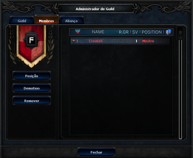 Membros da guildas Tab